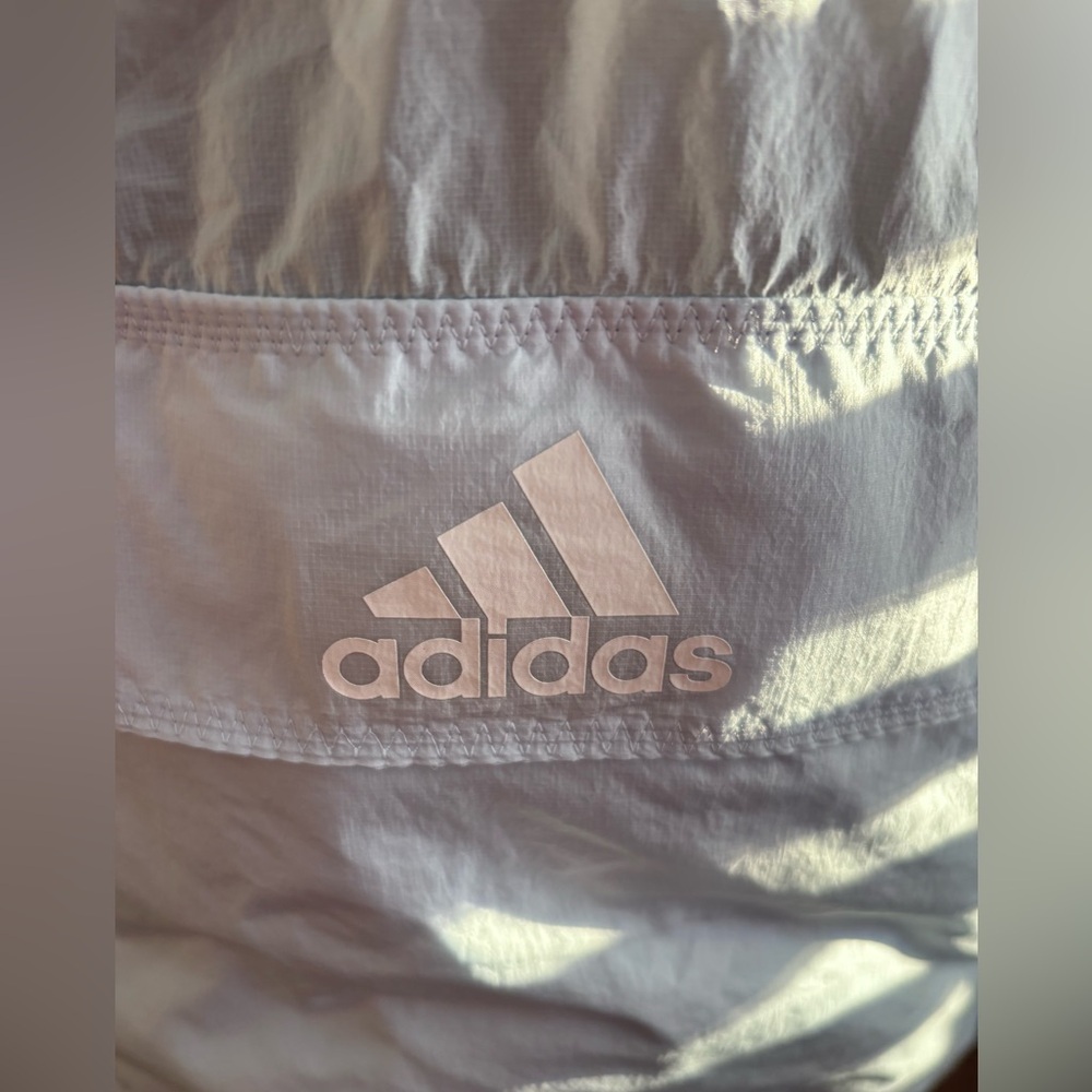ADIDAS Light Blue Windbreaker Jacket - Picture 7 of 11